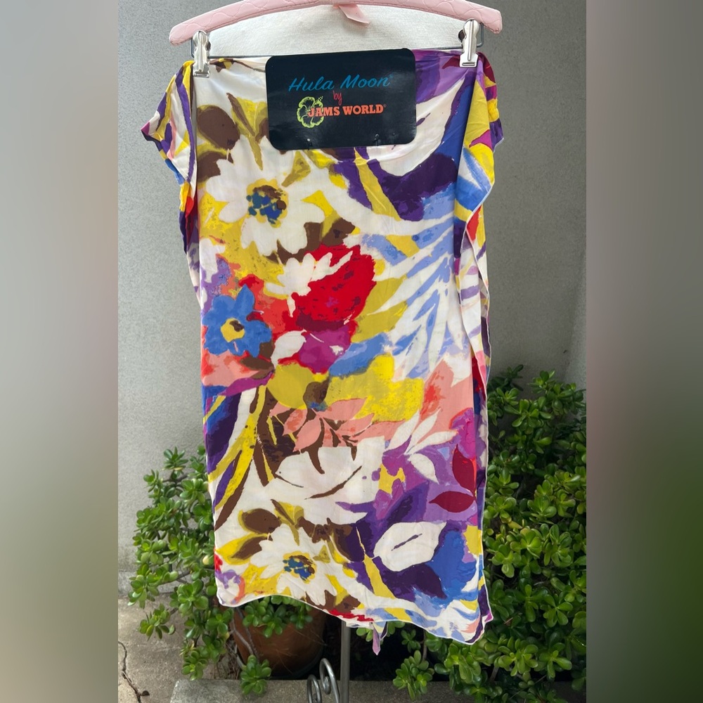 Hula Moon by Jams World Pareo beach wrap sarong OS NWT style Thea
